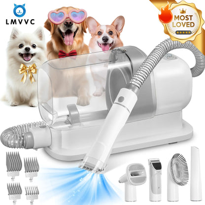 CleanPaw™ Silent Pet Vacuum Groomer with 2.3L Dustbin