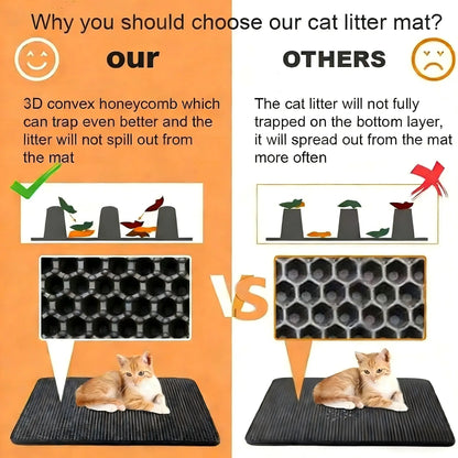 Extra Large Honeycomb Cat Litter Mat Trapper 
