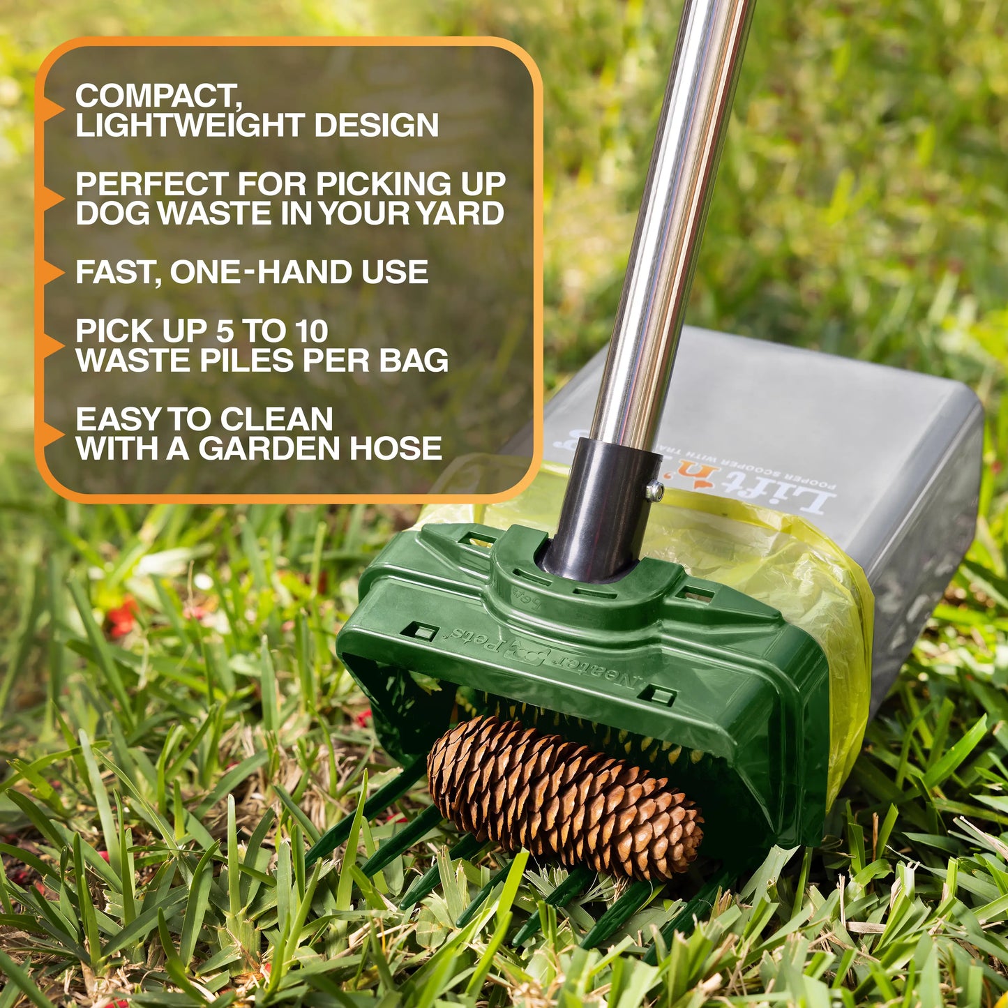 EasyScoop™ One-Handed Pet Waste Removal System