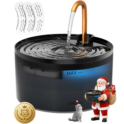 AquaPure™ Ultra-Quiet LED Cat Water Fountain