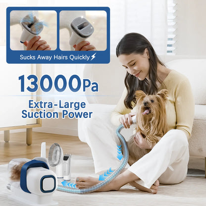CleanPaw™ Silent Pet Vacuum Groomer with 2.3L Dustbin