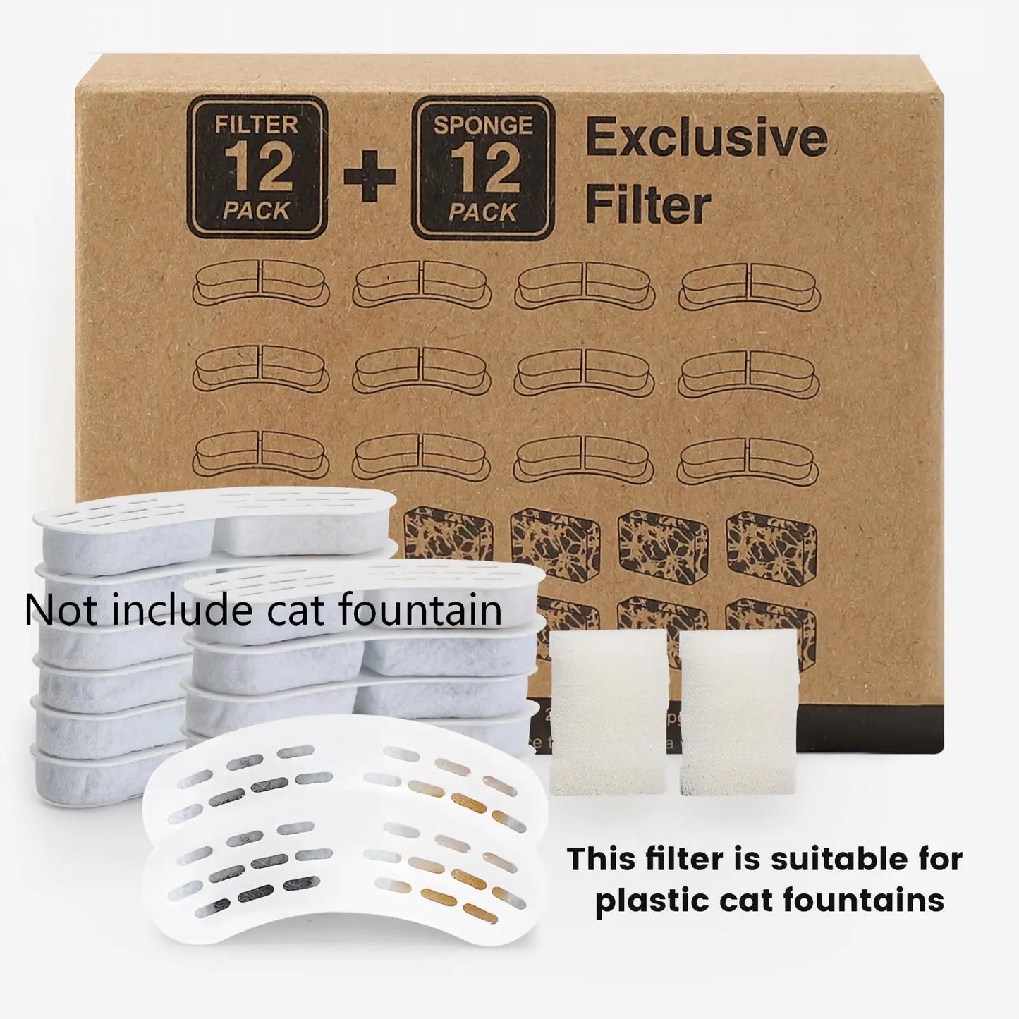 AquaPure™ Ultra-Quiet LED Cat Water Fountain