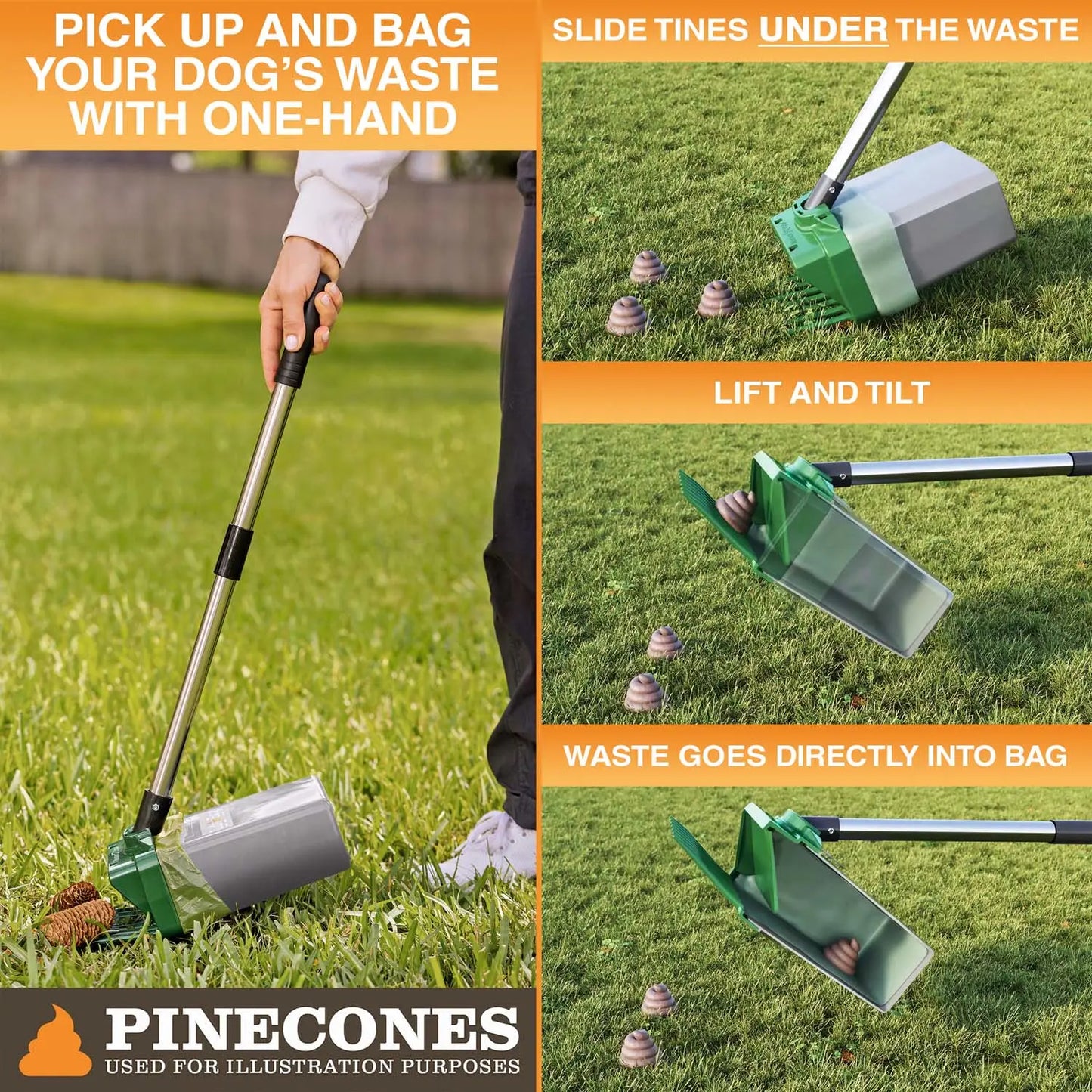 EasyScoop™ One-Handed Pet Waste Removal System