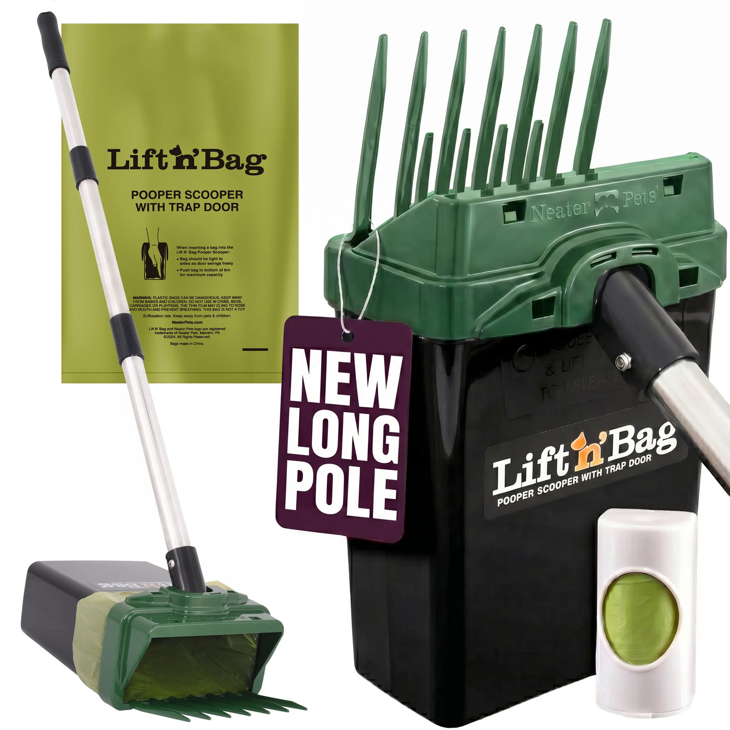EasyScoop™ One-Handed Pet Waste Removal System