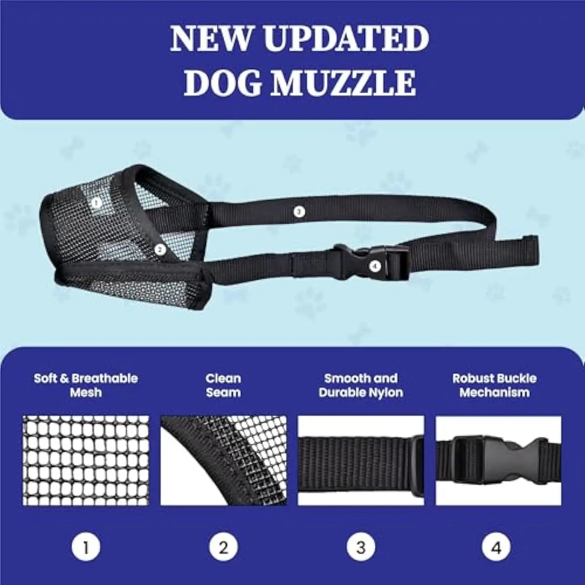 AirComfort™ Breathable Anti-Biting & Anti-Eating Muzzle