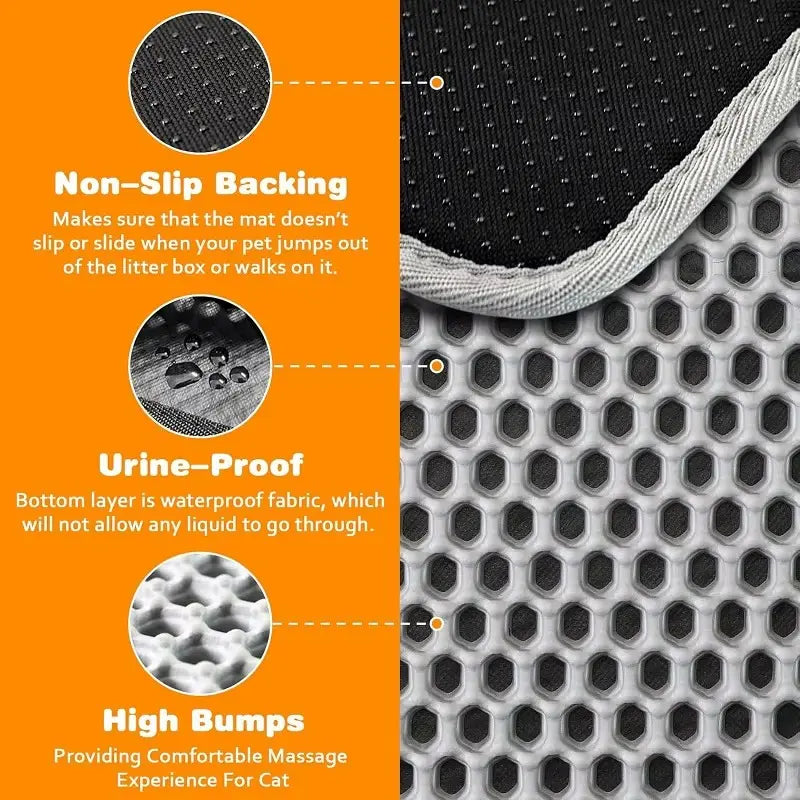 Extra Large Honeycomb Cat Litter Mat Trapper 
