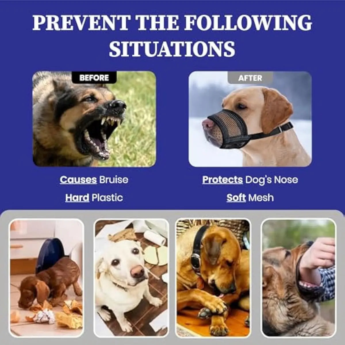 AirComfort™ Breathable Anti-Biting & Anti-Eating Muzzle