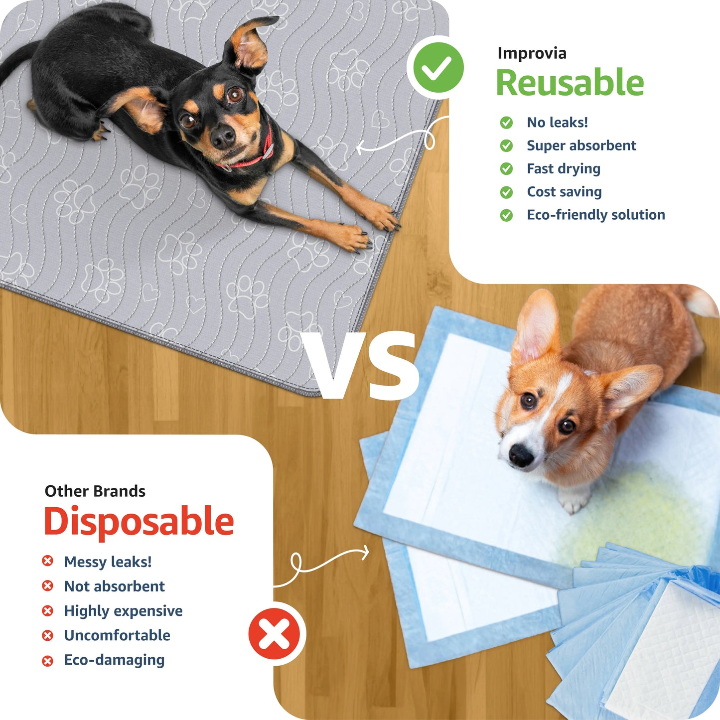 DryPaws™ Washable & Reusable Dog Pee Pad