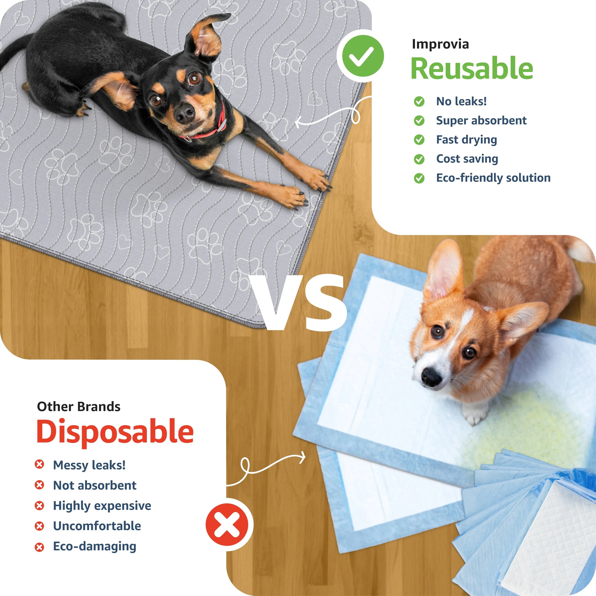 DryPaws™ Washable & Reusable Dog Pee Pad